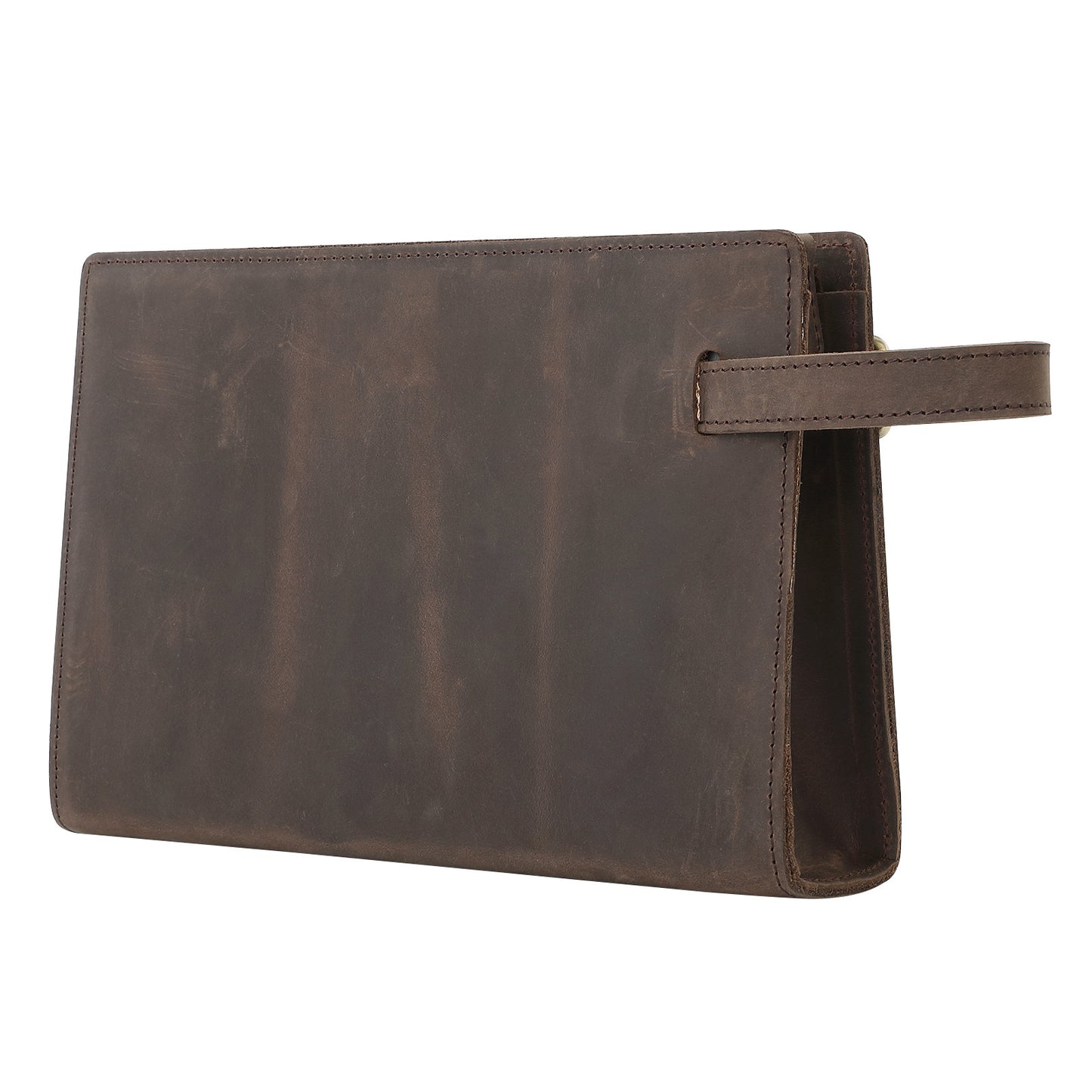 Men's Clutch Top Layer Crazy Horse Skin Return Men's Handbags