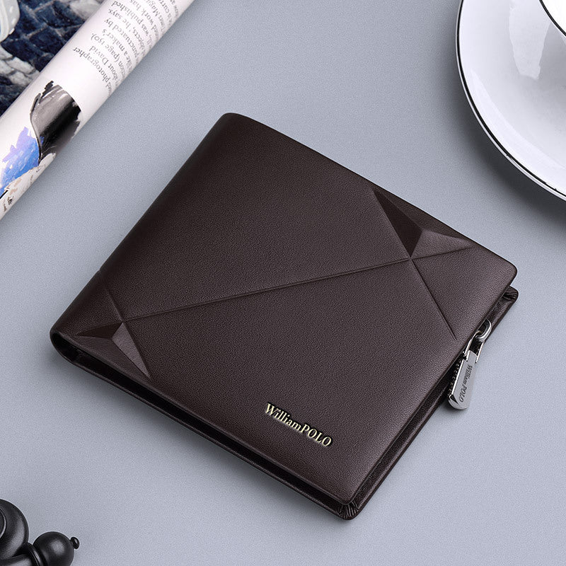 Men's Emperor Paul Short First Layer Cowhide Men's Wallets