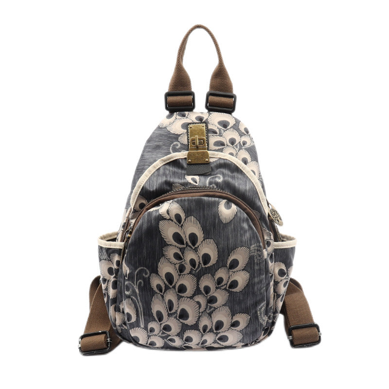 Women's Ethnic Style Oxford Cloth Large Capacity Backpacks