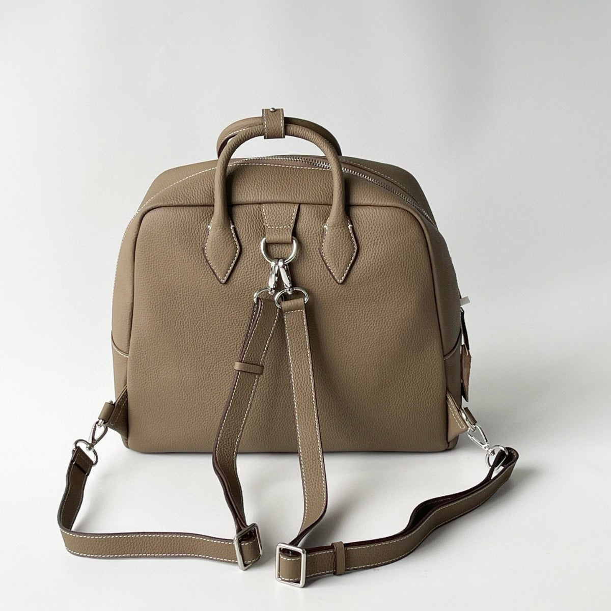 Niche Boston Bowling Portable Cattle Leather Backpacks