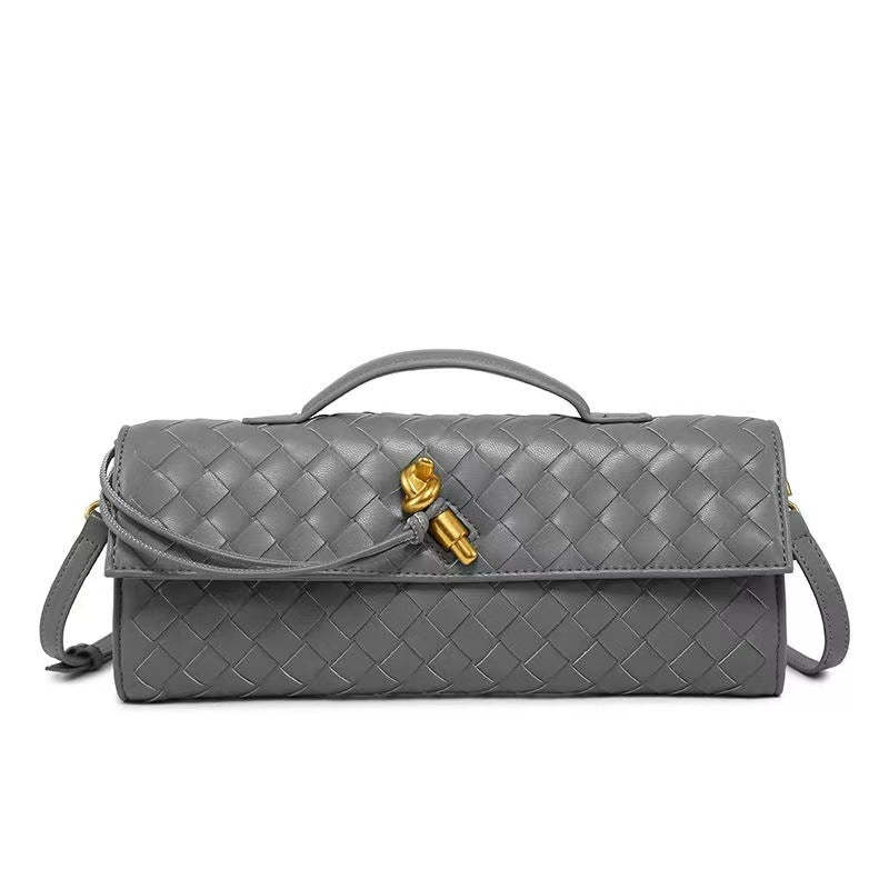 Woven Dinner French Stick Horizontal Hand Handbags