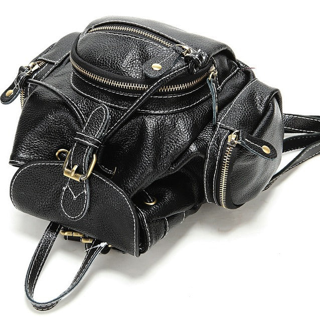 Women's Style Show Genuine Leather First Layer Backpacks