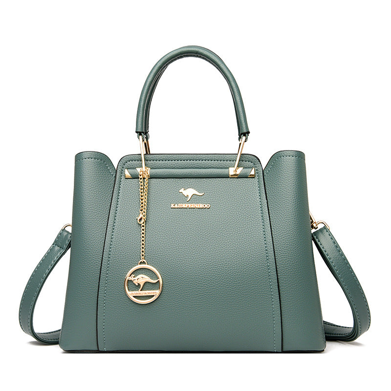 Women's Versatile Fashion Tassel Mother Soft Leather Handbags