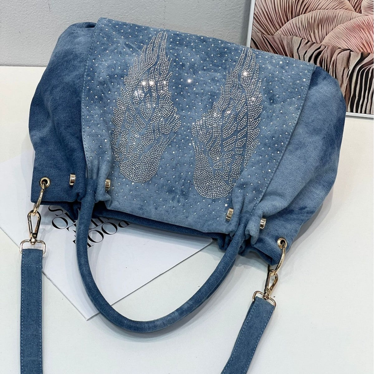 Women's Yi Li Trend Rhinestone Wings Fashion Crossbody Bags