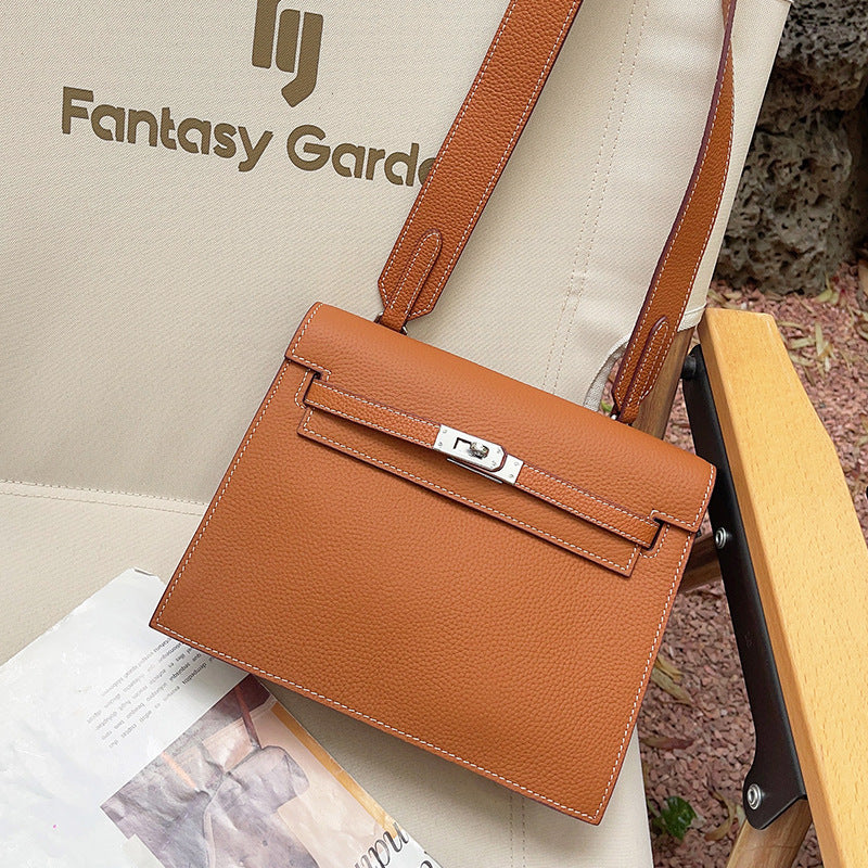 Women's Genuine Leather Kelly Dancing Fashion Strap Crossbody Bags