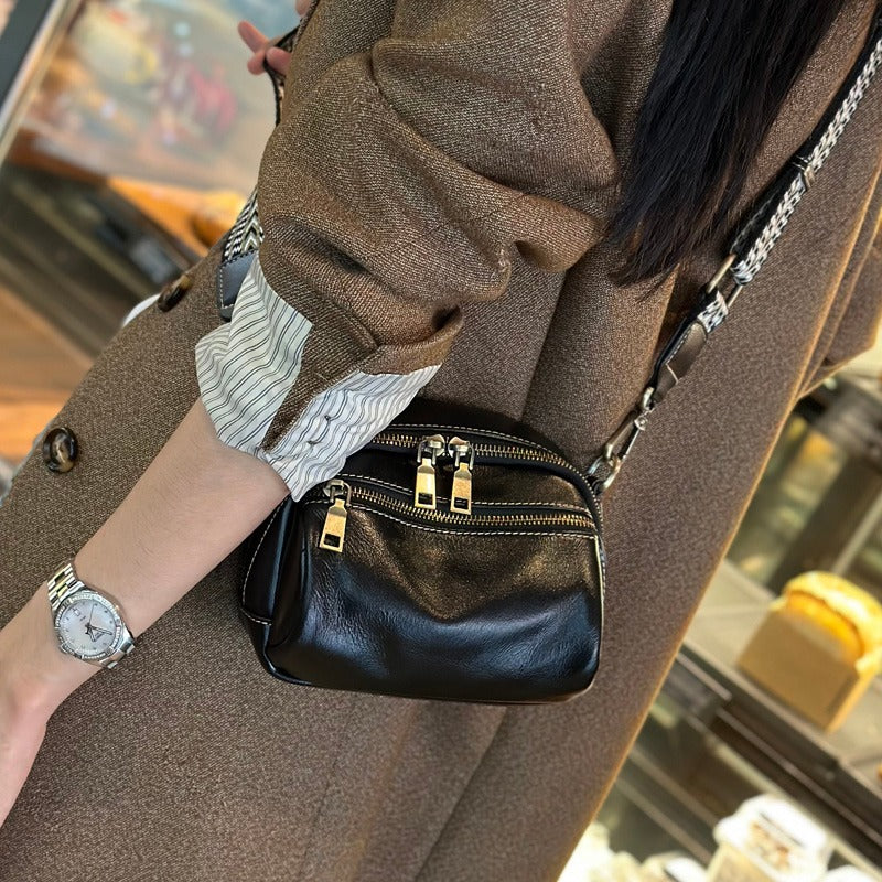 Women's Cowhide Genuine Leather Fashion Simple Trend Crossbody Bags