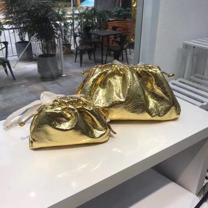 Women's Genuine Leather Solid Color Trendy Dumpling Shoulder Bags