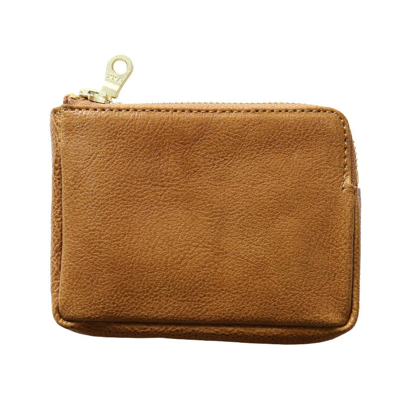 Women's & Men's & Tanned Leather Cowhide Zipper Vintage Bags