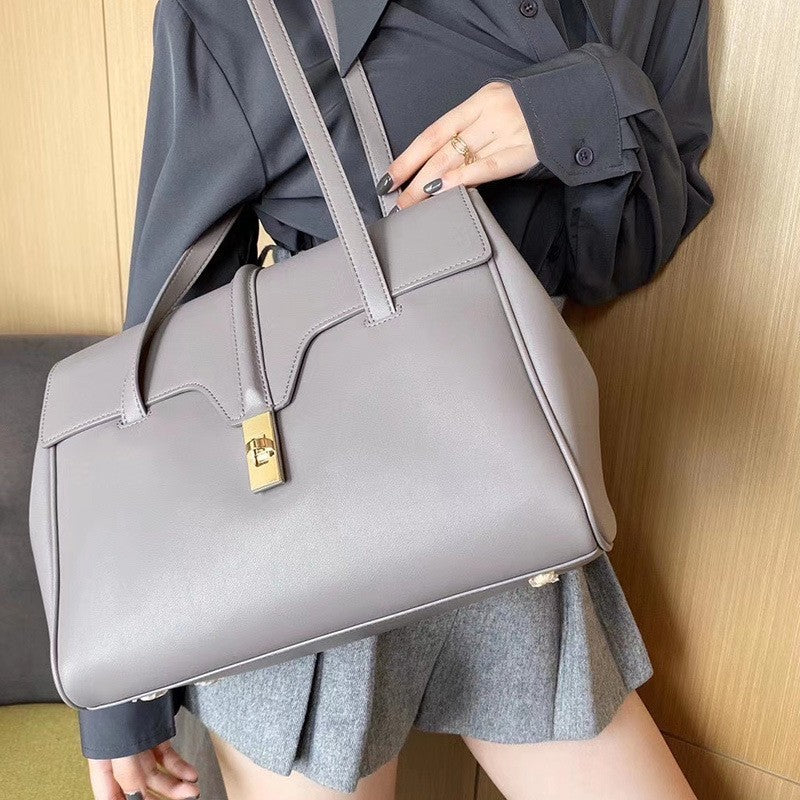 Charming Wen Kelly Cowhide Portable Underarm Bags