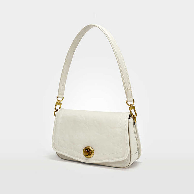 Women's Underarm High Sense Niche Cowhide Leather Shoulder Bags