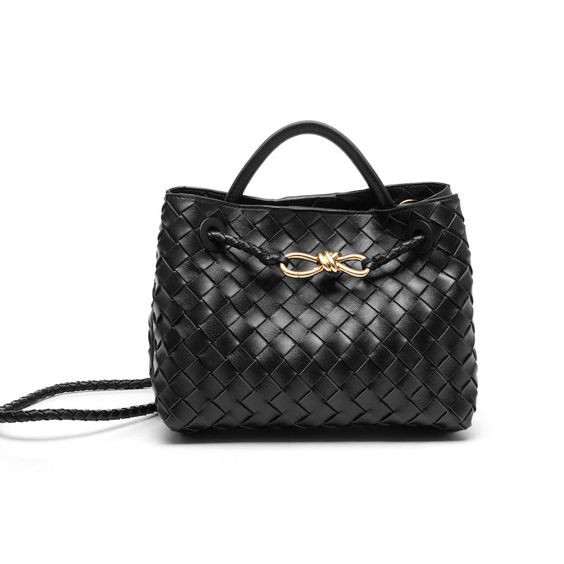Women's Trendy Woven Handmade Weaving Portable Texture Handbags