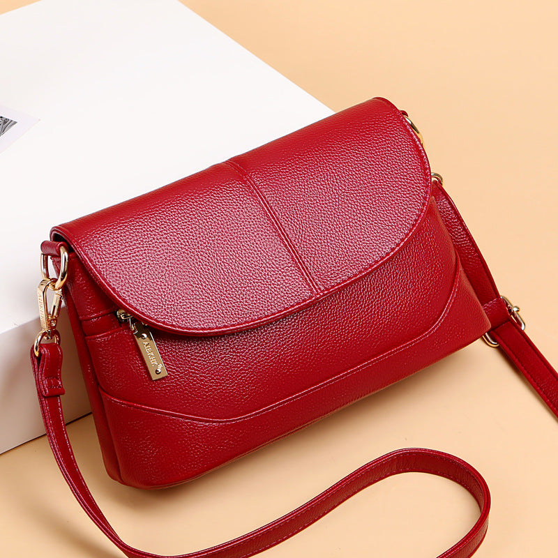 Women's Soft Leather Mother Simple Portable For Crossbody Bags