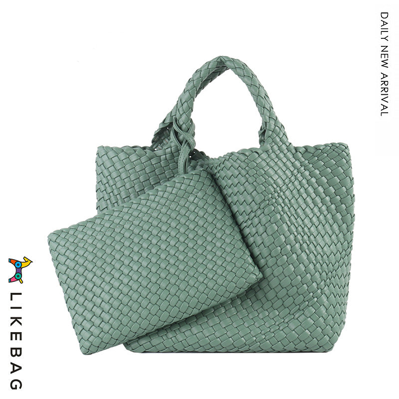 Business Commute Woven Large Capacity Trendy Handbags