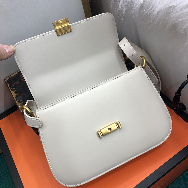 Women's Underarm Design Fashion Cattlehide Leather Shoulder Bags