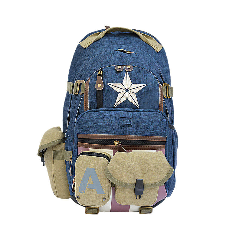 Unique Anime Captain Avengers Junior High Backpacks