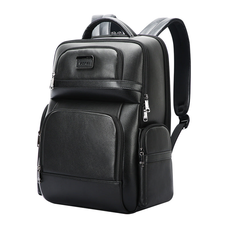 Men's Large Capacity First Layer Cowhide Business Backpacks