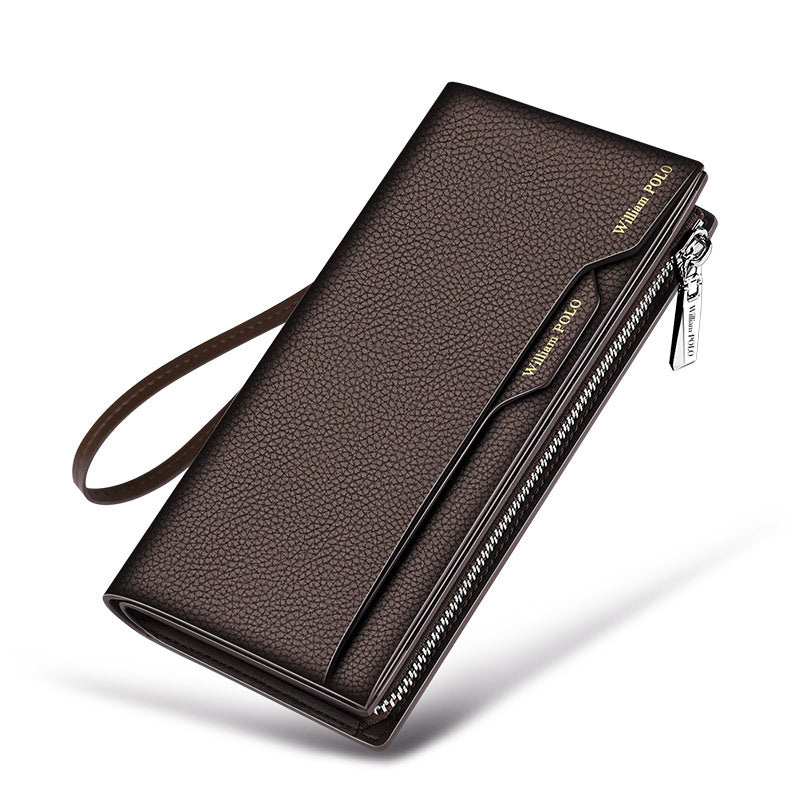 Men's Genuine Leather High-grade Long Cowhide Driving License Men's Wallets