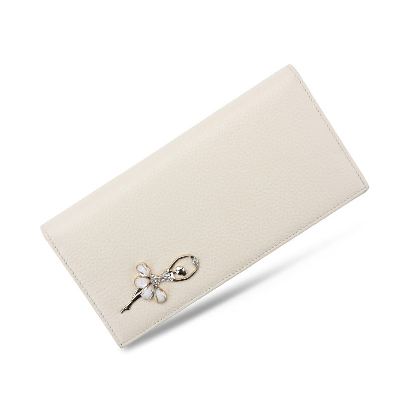 Women's Long Genuine Leather Fashion Korean Style Ladies Wallets