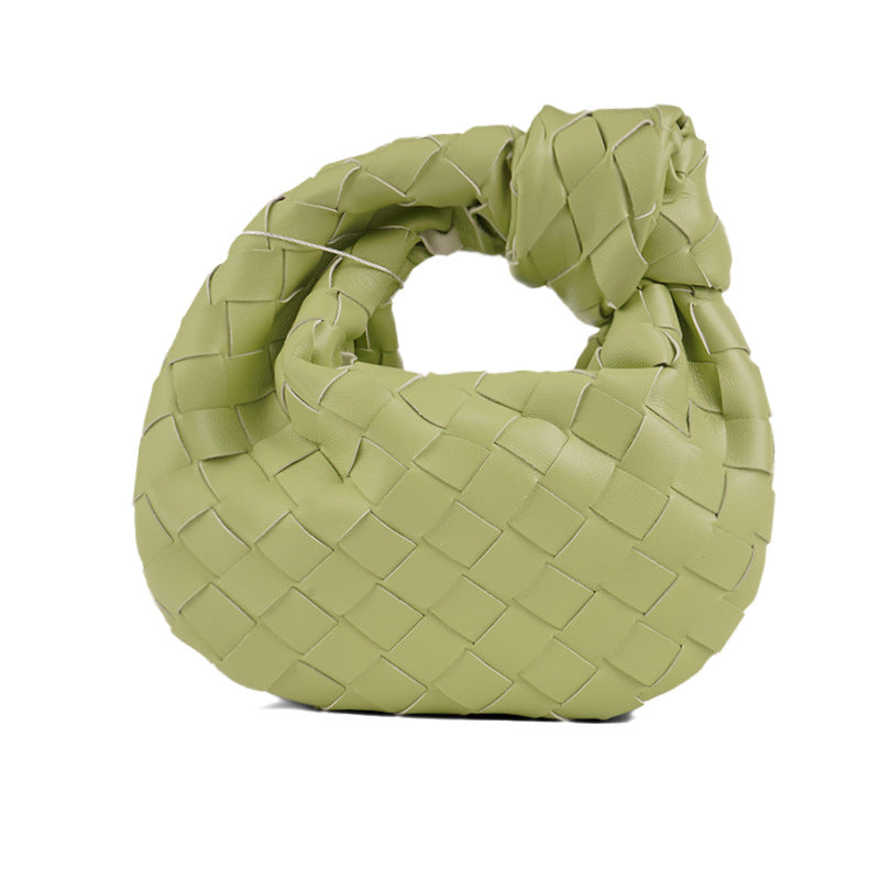Women's Spring Commuter Portable Cloud Hand-woven Underarm Armpit Bags