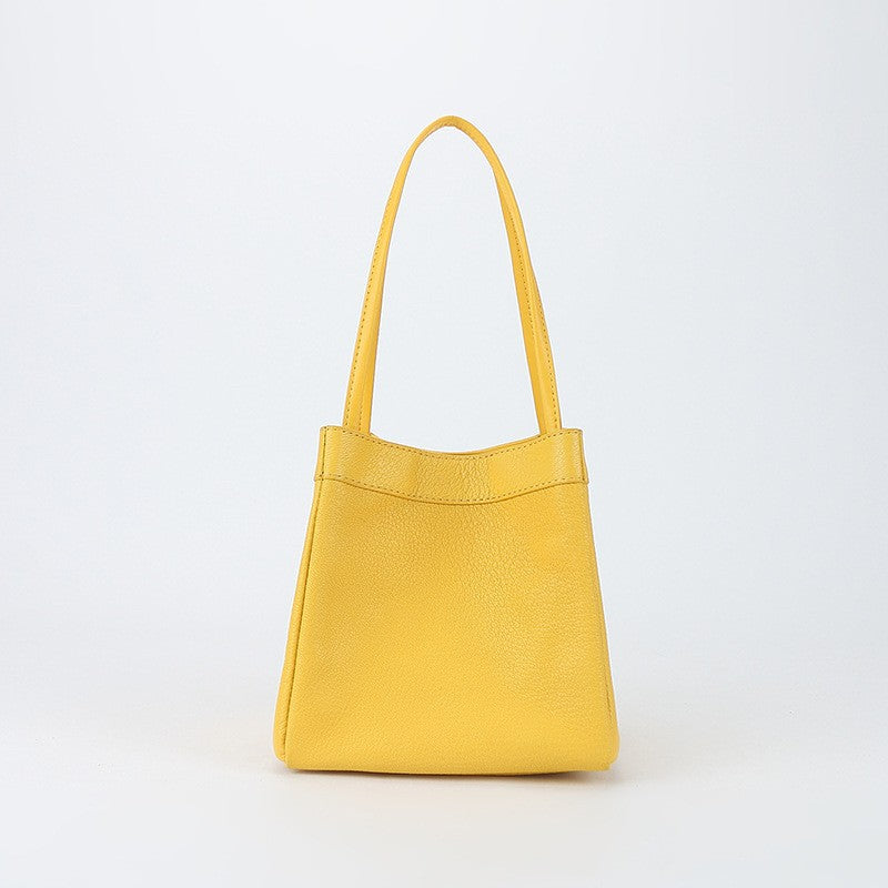 Women's Goat Leather Simple Fashion Genuine Handbags