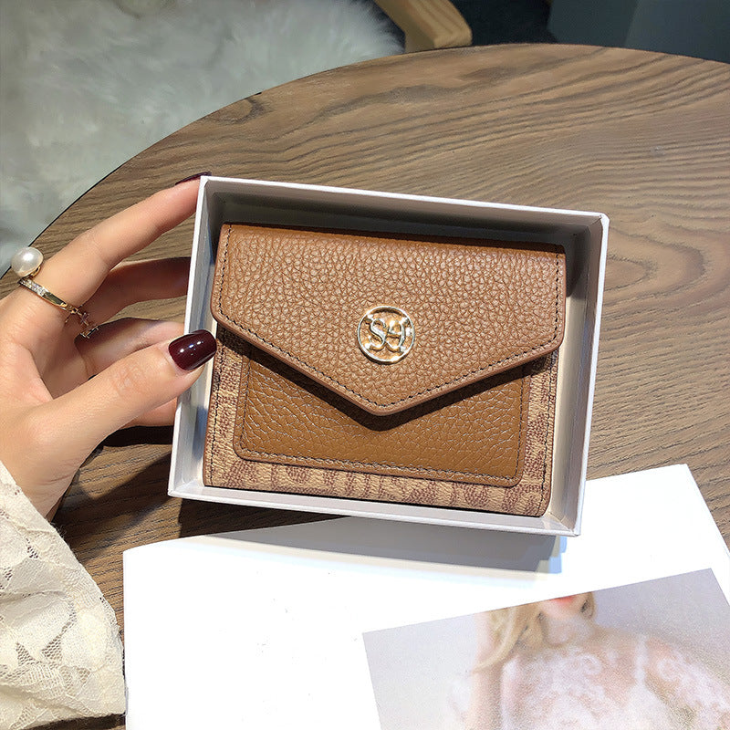 Women's Short Genuine Leather Compact One Simple Ladies Wallets