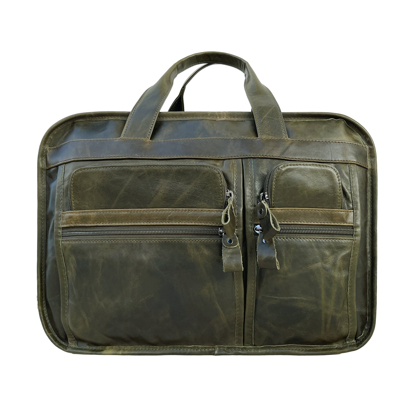 Men's Retro Genuine Leather Business Cowhide Bags