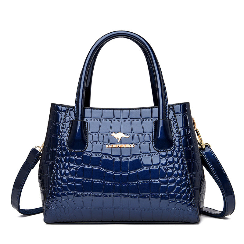 Women's Slouchy Creative Patent Leather Glossy Handbags