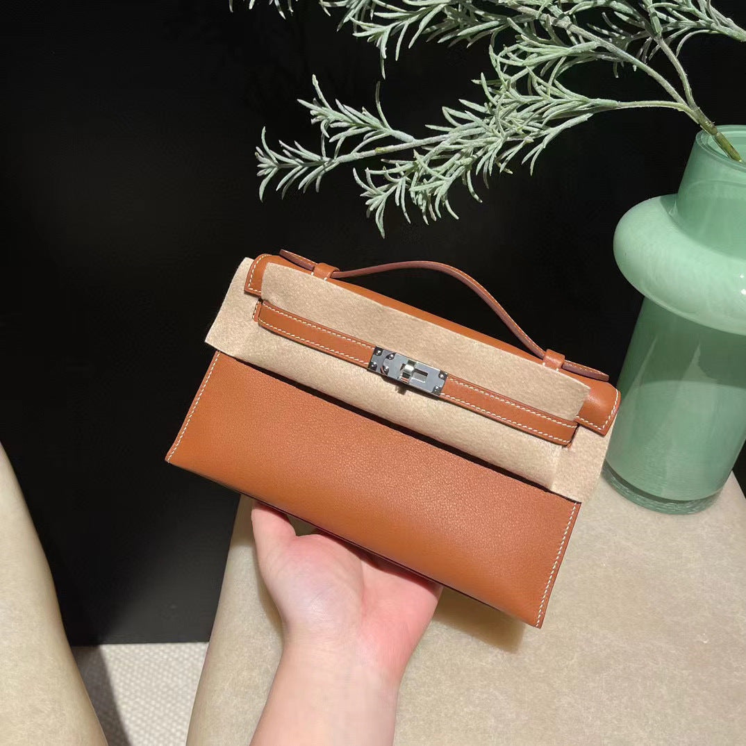 Kelly Generation Imported Leather Hand Sewing Shoulder Bags