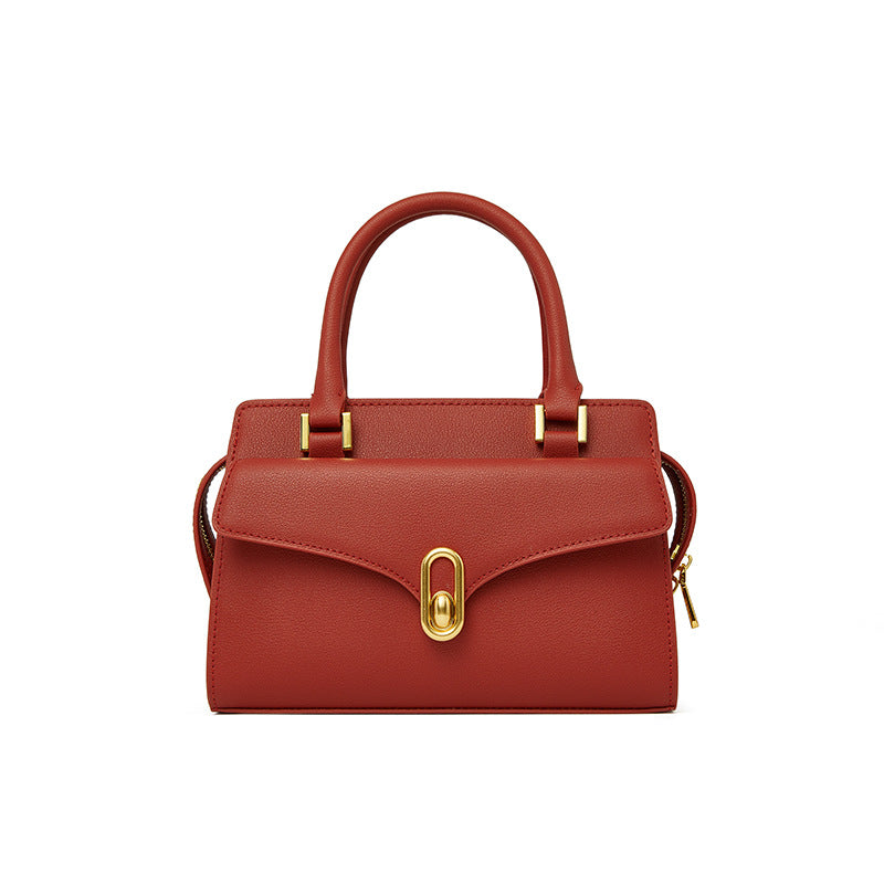 Women's Retro Easy Matching Cowhide Advanced Texture Crossbody Bags
