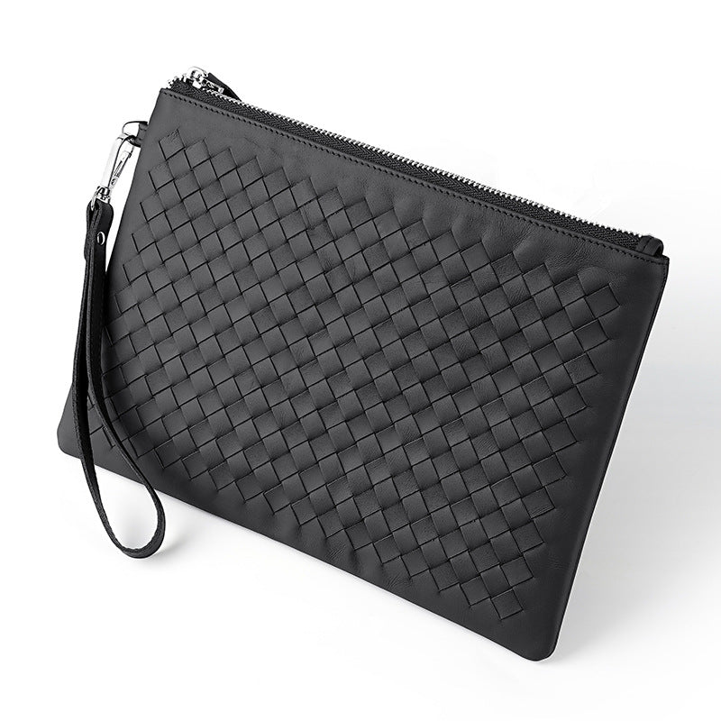 Vintage Weave Envelope Portable High-quality Clutch Fashion Men's Handbags