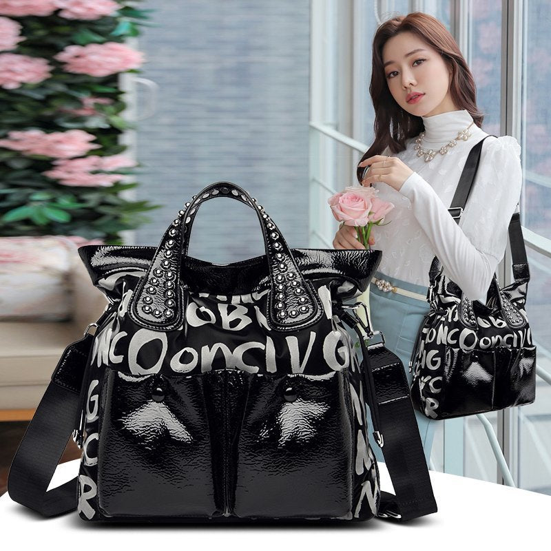 Women's Letter Rhinestone Fashion Large Capacity Elegant Handbags
