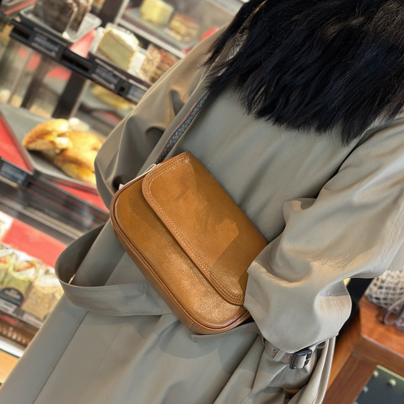 Women's High Texture Fashion Genuine Leather Retro Shoulder Bags