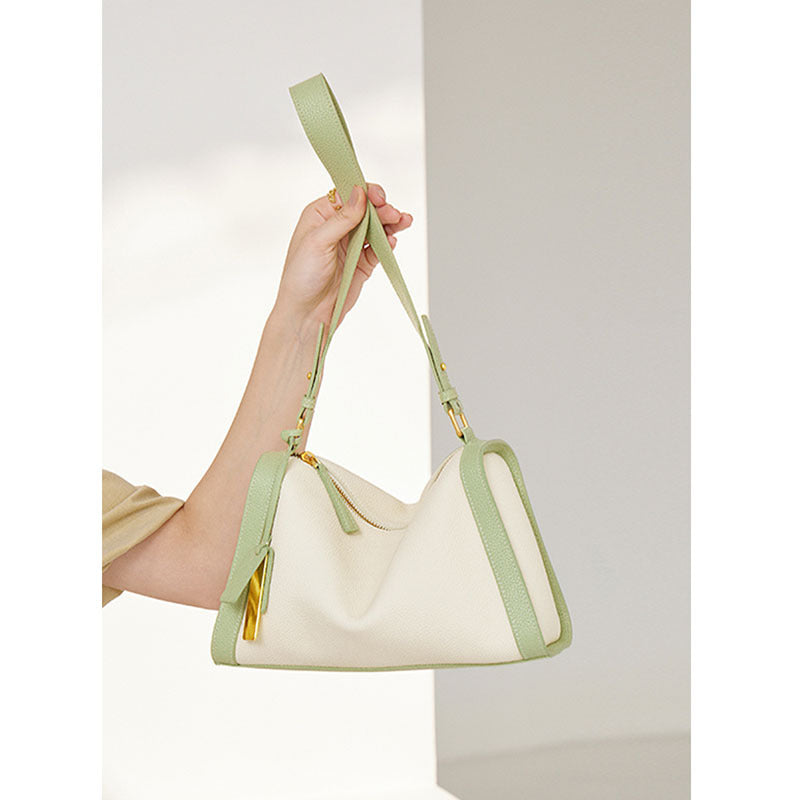 Female First Layer Leather High Sense Shoulder Bags