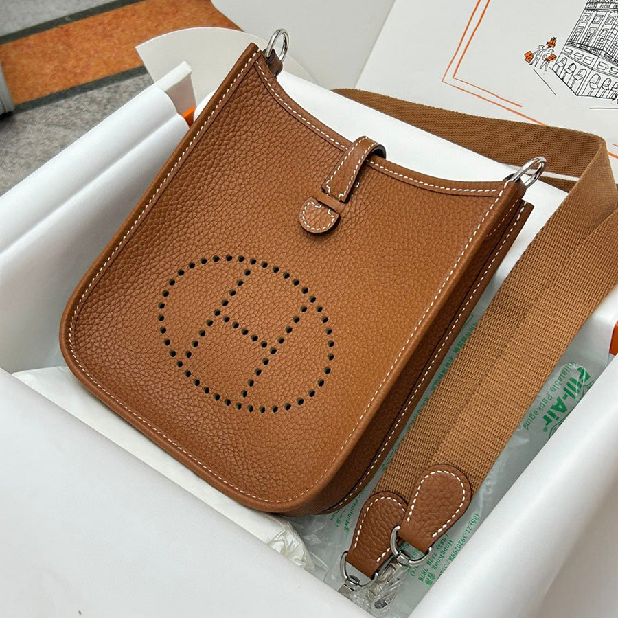 Women's Imported Leather Genuine Soft Wax Thread Crossbody Bags