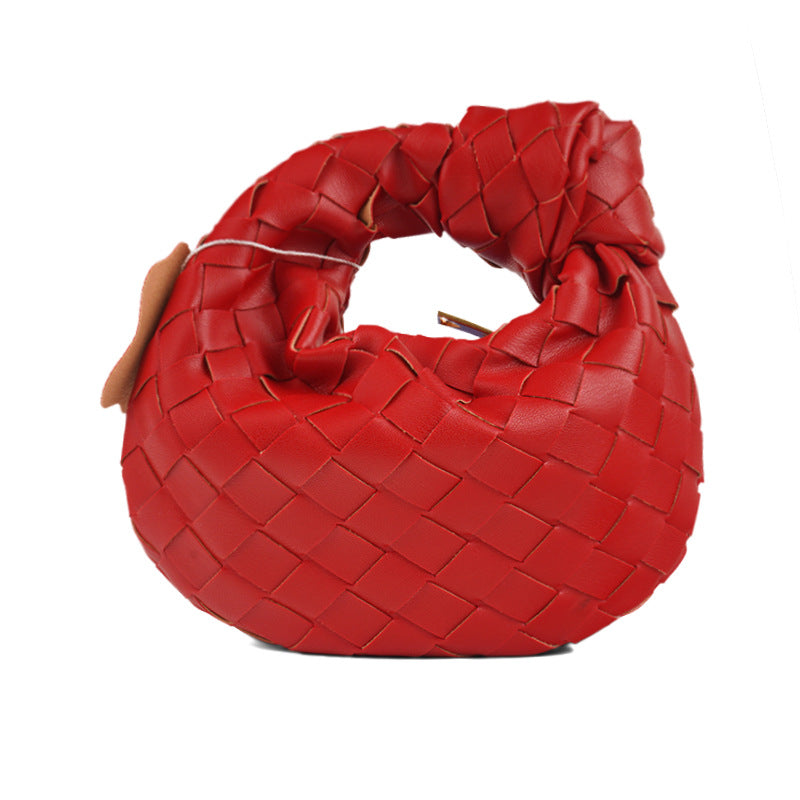 Women's Spring Commuter Portable Cloud Hand-woven Underarm Armpit Bags