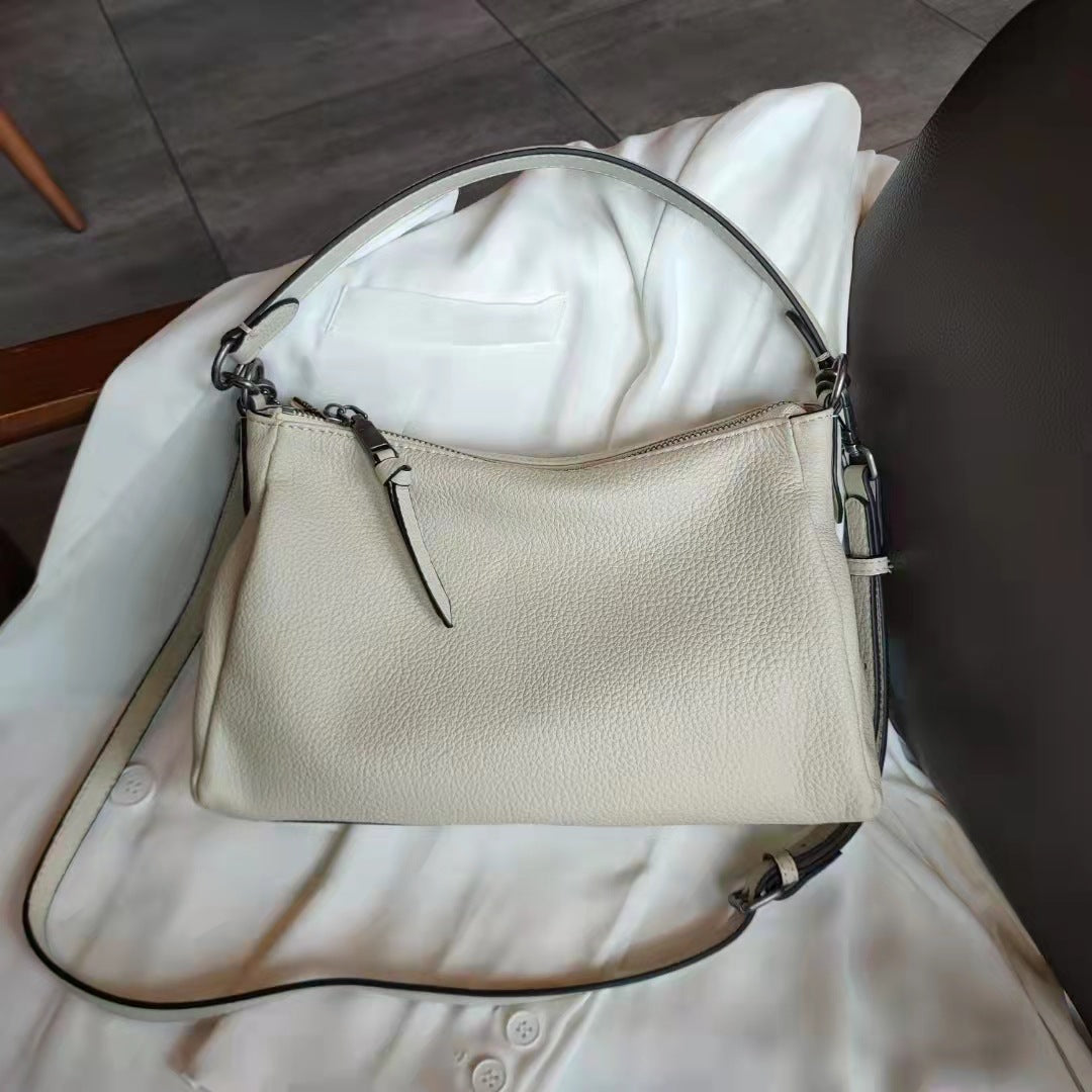 Women's Underarm Soft Leather Large Capacity Simple Shoulder Bags