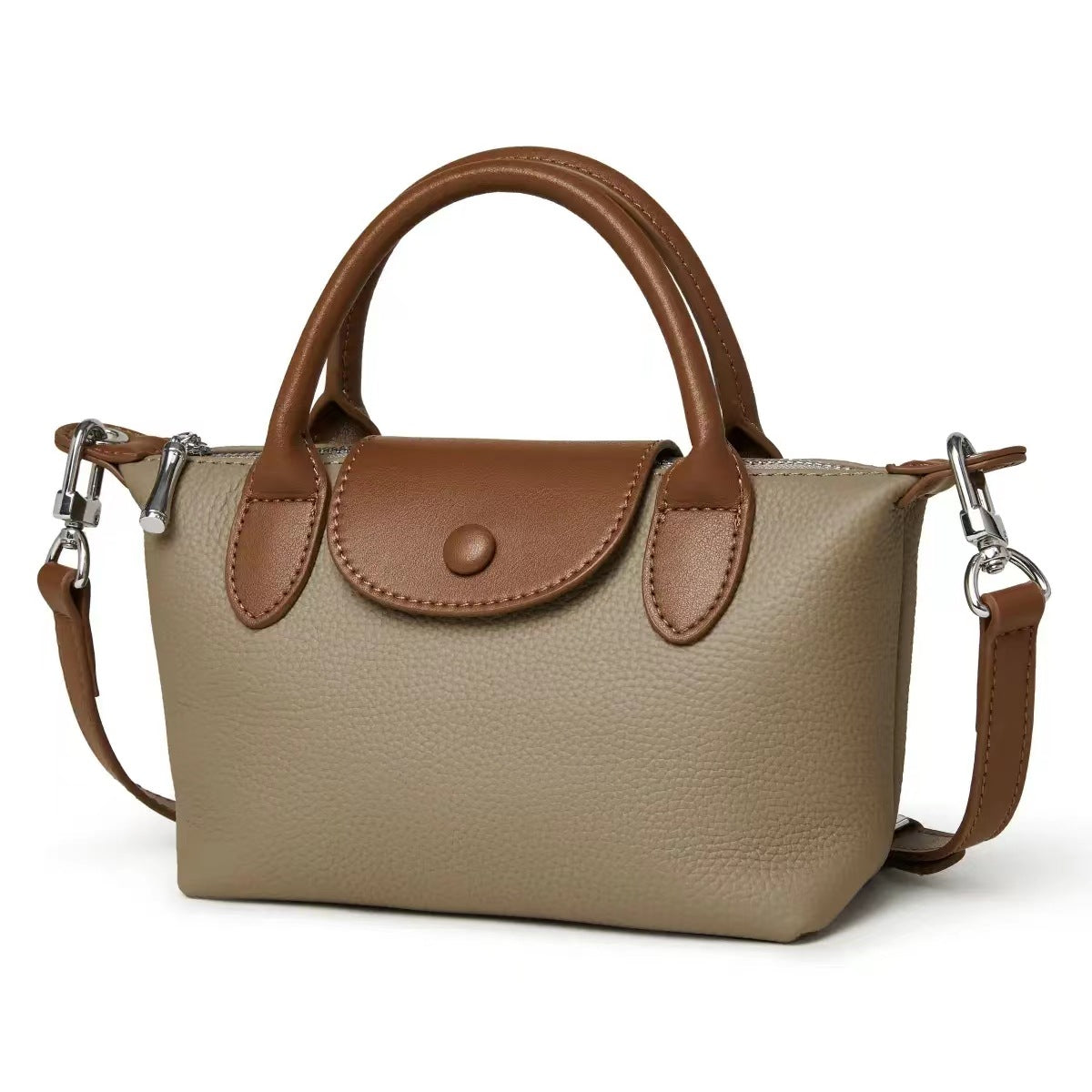 Women's Luxury Dumpling Genuine Leather First Layer Cowhide Large Handbags