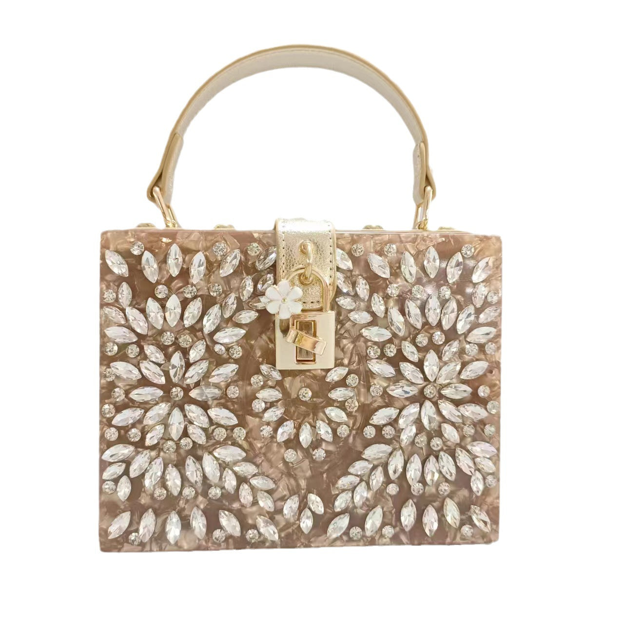 Women's Acrylic Diamond Wedding Portable Large Capacity Evening Bags