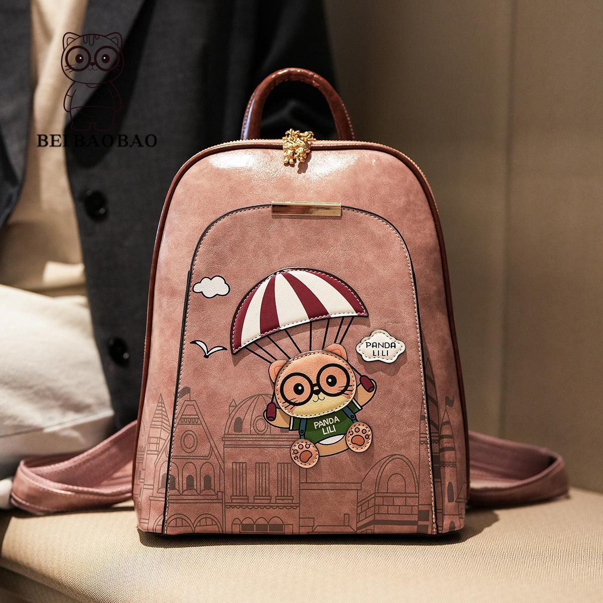 Elegant Pretty Women's Versatile Commuter Cartoon Backpacks