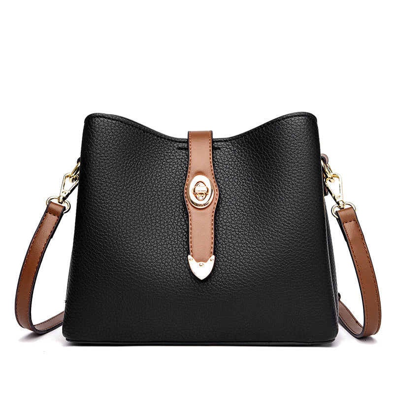 Women's Large Capacity Western Style Simple Versatile Shoulder Bags