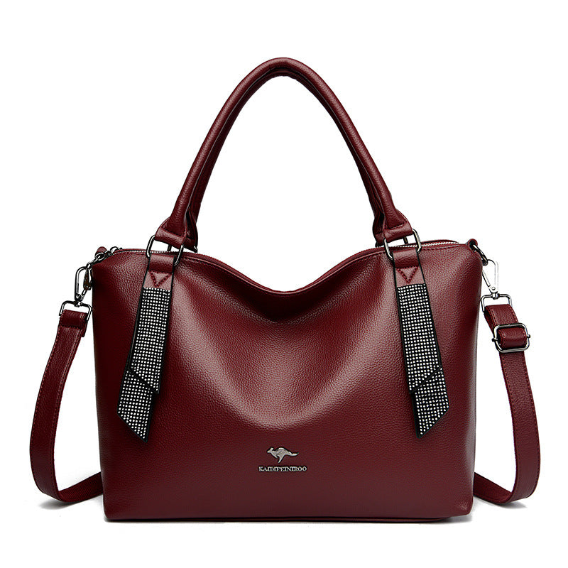 Women's Creative Slouchy Stitching Fashion Big Crossbody Bags