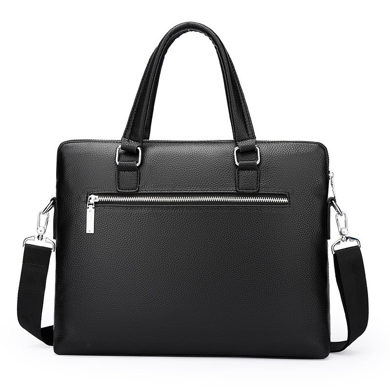 Men's Genuine Leather Business Horizontal Computer Boutique Men's Handbags