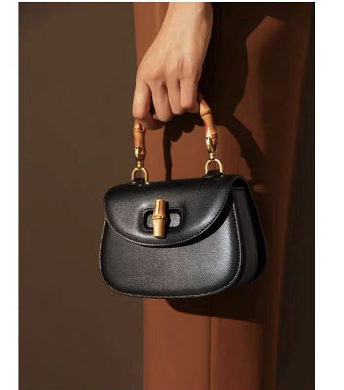 Women's High-grade Bamboo Joint Saddle Fashion Shoulder Bags