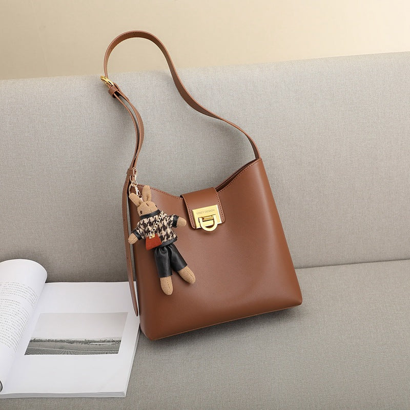 Summer Tide Genuine Leather Fashion Large Crossbody Bags
