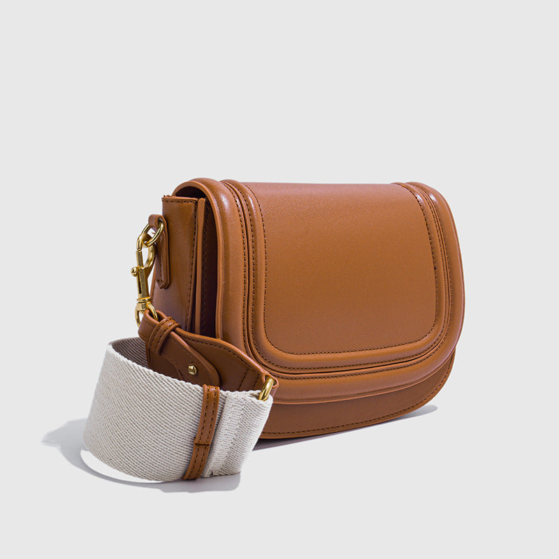 Women's Z Saddle Wide Strap Underarm Flip Crossbody Bags