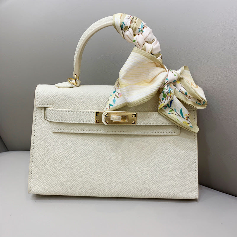 Women's Kelly Hand Palm Print Version Genuine Leather Handbags