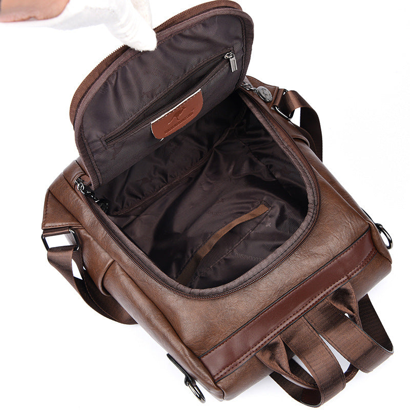 Women's Vintage Genuine Leather Soft Large Capacity Bags