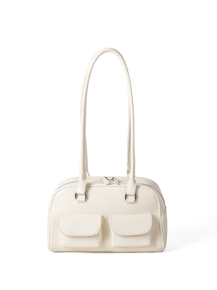 Women's Oil Wax Leather Underarm Large Capacity Shoulder Bags