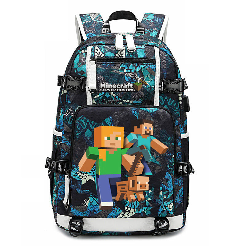 My World Surrounding The Game Printed Backpacks