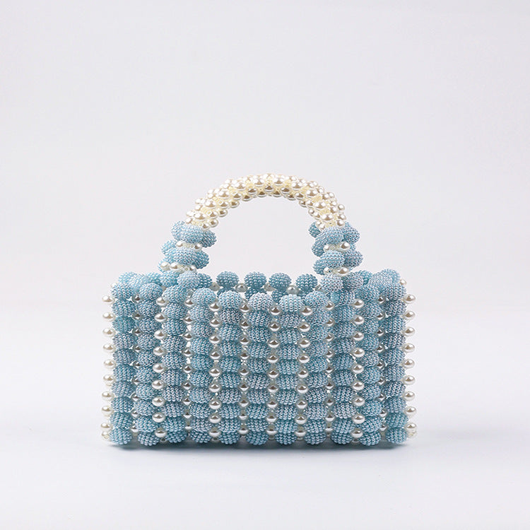 Waxberry Ball Colorful Pearl Candy Hand-woven Handbags